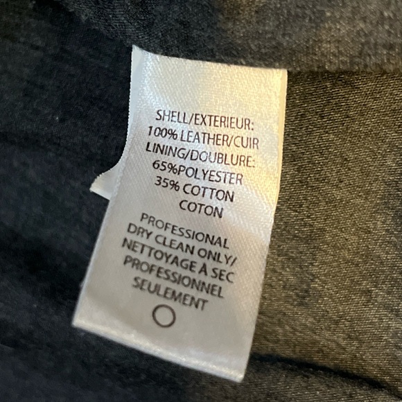 Calvin Klein Black Leather Jacket coat Size Large - Picture 12 of 13